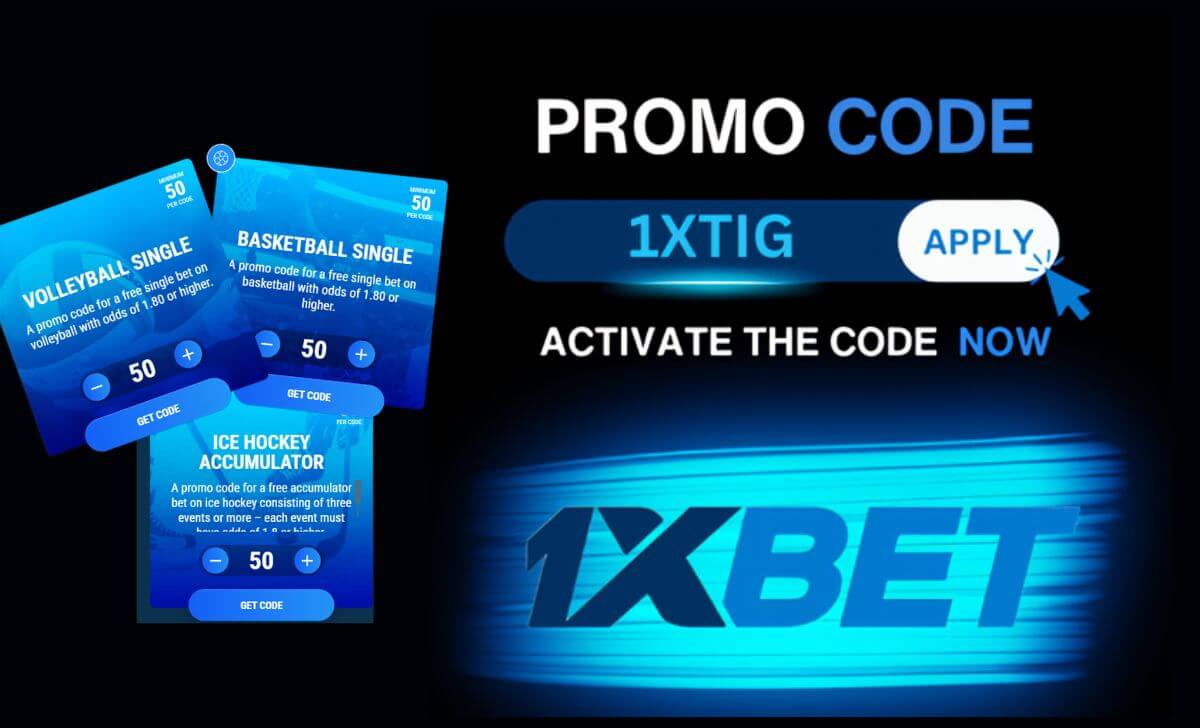 1XBET promotion code