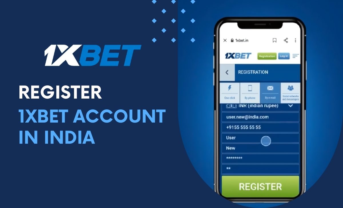 How to register a 1XBET account in India