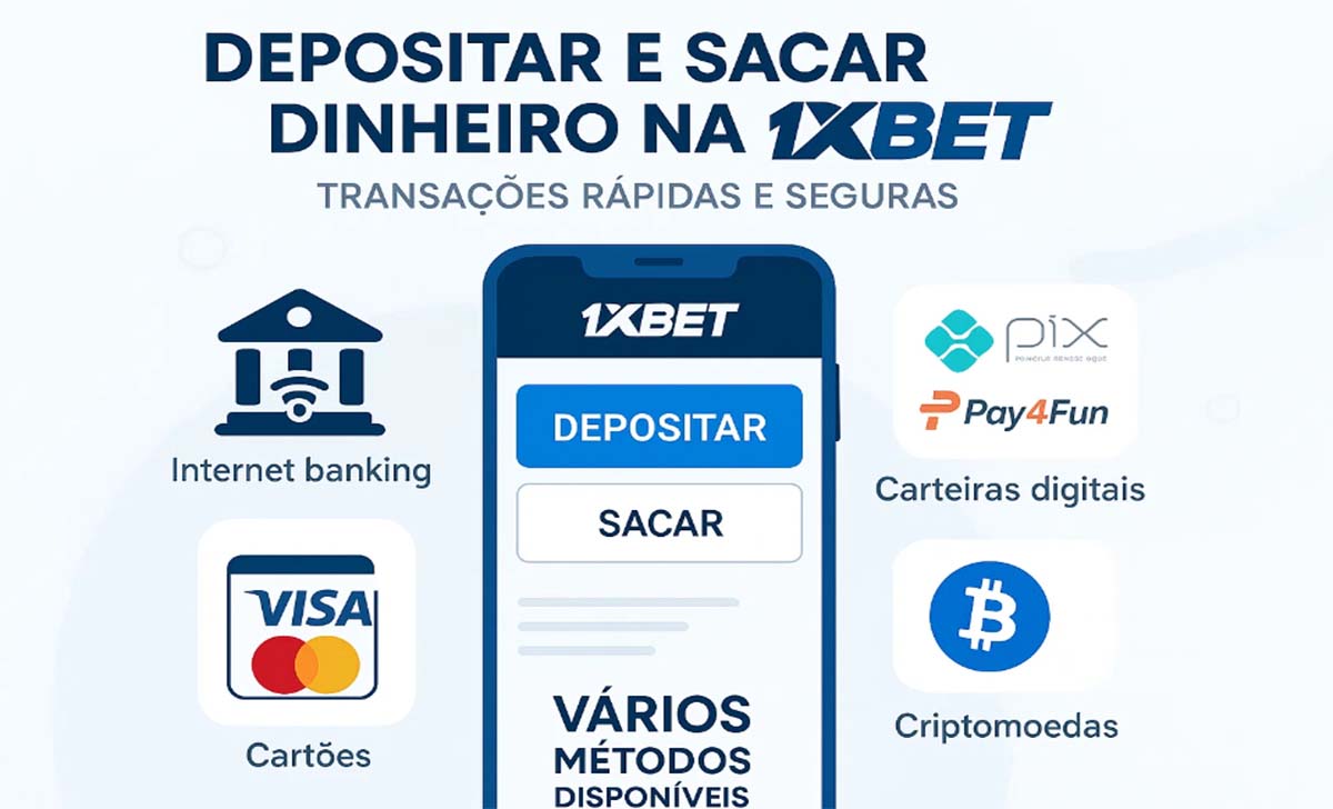 Como depositar e sacar dinheiro na 1xBet