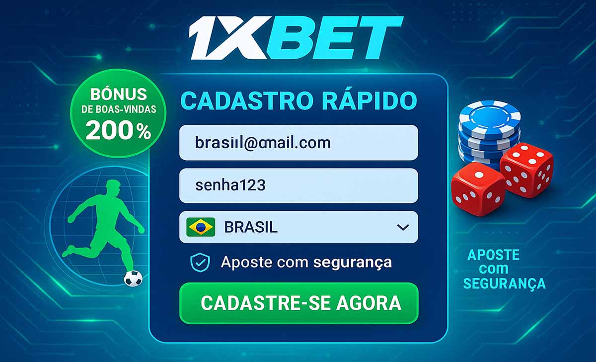 Como se registrar e fazer login na 1xBet